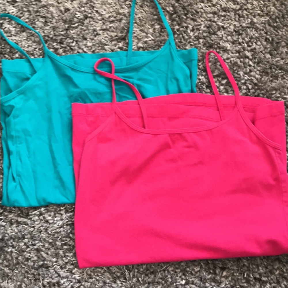 Blue & pink tank tops bundle